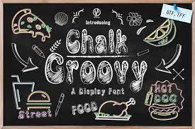 Beispiel einer Chalk Groovy-Schriftart